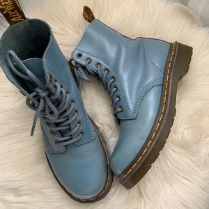 Baby blue doc martens